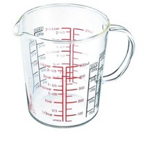 하리오 내열유리 손잡이 계량컵 500ml, 1개