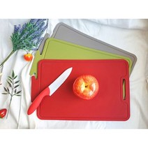 비비또 실리콘 도마 중 대 2종, 올리브, 실리콘도마-중