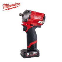 밀워키 충전 임팩렌치 M12 FIWF12 강력한 경량 렌치, 3. 6Ah배터리 +본체 +충전기+케이스