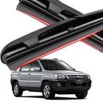 와이퍼 뉴스포티지 실리콘 600mm400mm 자동차 하이브리드 윈드브러쉬 용품 윈도우브러쉬 차량, 600+400젠더A타입