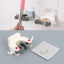 부착식 빗자루 마대자루 홀더 막대걸이 미화원 걸레 건물청소, 1개