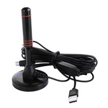 JC 자동차 안테나 hdtv 안테나 커넥터 Tv 안테나 hdtv 실내 wifi 부스터 신호 Mohu 토끼 귀 베스트셀러 돛대 극 증폭, 60x135mm 2.36x5.31 인치, 블랙, 금속