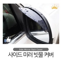 베라크루즈 사이드미러 빗물커버 레인가드 장마대비 빗길운전, 상품선택, 블랙, 1개