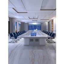 대형 회의 테이블 력셔리 교육 토의 사각 협상 고급, 3000x1200x780H(좌석 10명 가능)