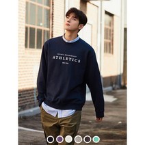 지오다노NEW차은우프렌치테리프린트크루넥맨투맨01023511