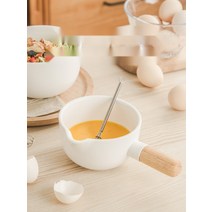 도자기저그 핸들 베이킹 카페 빈티지 그릇 세라믹 샐러드 믹싱, 에그볼 520ML 왼쪽 +믹서