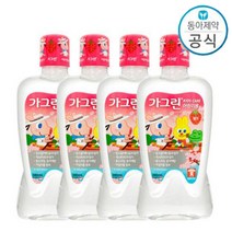 동아제약 가그린 어린이 380ml 사과 딸기 풍선껌 가그린 키즈 가글 충치예방_딸기맛, 딸기맛4개