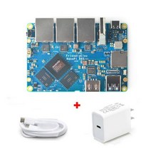 휴비나인 데모보드 Smartfly NanoPi R6S Rockchip RK3588S NPU 6 탑 듀얼 25G 기가비트 미니 개발 보드 OS 지원 안드로이드우분투FriendlyWr, R6S with power+Add usb wifi