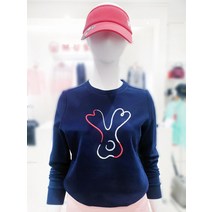 MU스포츠 여성 자수 포인트 라운드넥 티셔츠 GW52PL04(117756 )
