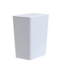 생활특공대 무지 모던 사각 쓰레기통 10L, 화이트, 1개