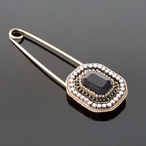 바로크 사각 옷핀 브로치 브롯지