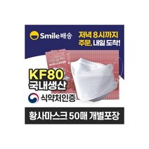 크린숨 플러스 황사마스크 KF80 개별포장 50매