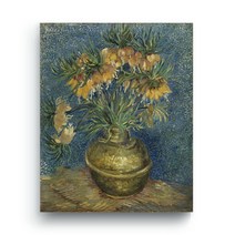 엘티에프티 캔버스 명화 그림액자 - 빈센트 반 고흐 - 구리화병의 왕관패모꽃 (Imperial Fritillaries in a Copper Vase), 4. F_캔버스 15호(65cm x 53cm)