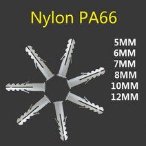 웨지앙카 동공 케미칼 세트 스트롱 드롭인 앙카 5mm-12mm 플라스틱 확장 튜브, m12(20개)