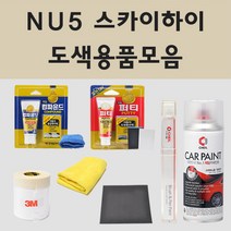 현대 NU5 스카이하이 주문 자동차 차량용 붓펜 스프레이 카페인트 도색 투싼 뉴투싼ix, 02.스프레이: NU5 스카이하이