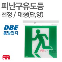 동방전자산업 피난구유도등 천정 대형 단면 양면 비상구 LED, 02-동방/피난/천정/대형-양면