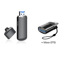 디지털녹음기 보이스레코더 미니 녹음 마이크로 오디오 사운드 전문 USB 플래시 시크릿 드라이브, 마이크로 어댑터 포함, 8GB