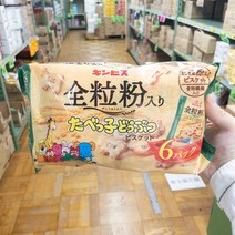 긴비스 타벳코 전립분 통밀을 넣은 동물모양 비스킷 6팩입 150g