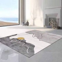 여름카페트 면카페트 여름 거실 러그 북유럽풍 대형 카펫 커피 테이블 담요 라이트 럭셔리 룸 바닥 매트 침실 장식 포드, 180x280cm, 4