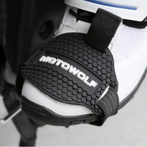 오토바이 부츠 바이크 롱부츠 Motowolf 내마모성 고무 양말 패드 커버 오토바이 기어 시프트 패드 라이딩 신발 스커프 마크 프로텍터 시프터 가드, 스페인