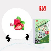 투명 워터 슬라이드 데칼 용지 잉크젯 프린터 a4 워터 슬라이드 전사 용지 고해상도 diy 사진 도자기 유리 컵, a4 잉크젯 흰색 20