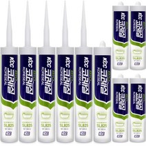 KCC 코레실 SL825 바이오 실리콘 항곰팡이 주방 욕실 씽크대 실링용 실란트 300ML - 10개입, SL825 아이보리 10개입