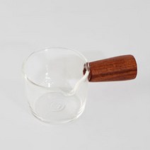커피샷잔 에스프레소잔 글라스 손잡이유리컵 카페 우드, 상품선택, 대100ml