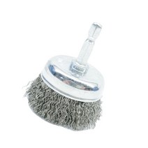 전동드릴브러쉬 용접마감 원형 샌딩 T형 드릴용브러시 평브러쉬날 철 컵날 표면마감 녹제거용 6.35MM 스텐 와이어 브러쉬 50MM 컵브러쉬