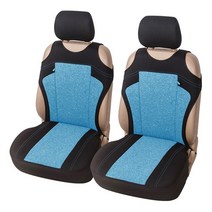 자동차 차량 시트 방석 T셔츠 디자인 커버 드라이버 앞 부분 인테리어 rio k2 ix35 honda toyota skoda 프리시트 승용차 SUV 트럭 밴, 푸른