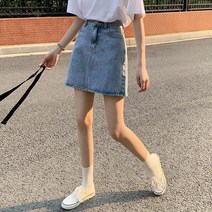 블랙 데님 미니 스커트 여성 뚱뚱한 여름 2022 년 슬림핏 A라인 힙랩 트렌드