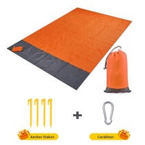 방수 비치 캠핑 매트 200x210cm 휴대용 야외 경량 피크닉 매트 비치 Naturehike 담요 하이킹 캠핑 장비, 주황색