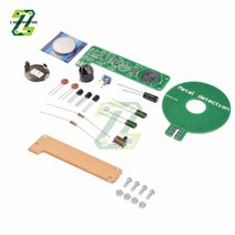 금속탐지기 휴대용 금속 탐지기 검출기 DIY 키트 전자 DC 3V-5V 부품, with shell