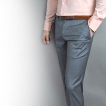 가을 겨울 남자 정장 바지 스타일 오비 배색 남성 슬랙스 팬츠 준옴므