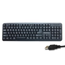 TGIC컴퓨터 TGC-K1200U USB 키보드, 블랙, 블랙