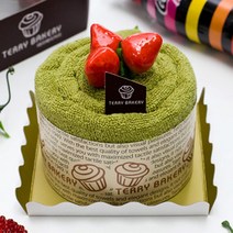 [송월타월] 테리베이커리 미니 파티케익 세면타월, 연두(녹차)1장