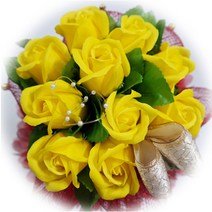 비누장미꽃다발 10송이, 옐로우