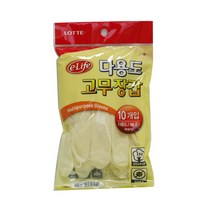 롯데 이라이프 다용도 고무장갑 10p, 10개입, 10개, 중(M)