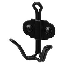 이케아 SVARTSJON 더블후크 502.643.95, 블랙, 1개