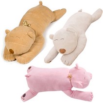 바디필로우 곰인형 쿠션베개, 043순댕이곰탱이-핑크