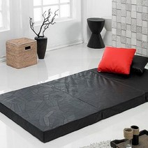 미라클침구 3단 접이식매트, 레자 블랙