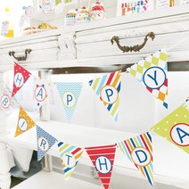 e베이비래드 레인보우_BIRTHDAY삼각가랜드, 1개