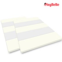 1+1 플레이베베 층간소음방지 놀이방 폴더매트 레체그레이 5단(140x250)