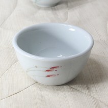동백 동동주잔 B, 백자, 1개