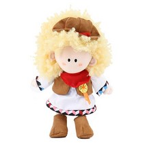 뽀글이 지구촌친구 봉제인형, 미국, 21cm