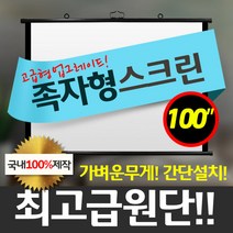 프로젝터매니아 스마트뷰 빔프로젝터 이동형 족자스크린