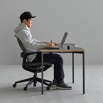 데스커 1400x700 컴퓨터 책상 DSAD114D, 상판-모던아카시아/다리-블랙