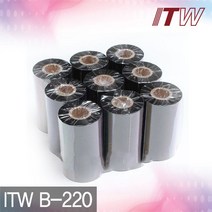 ITW B-220 왁스리본 바코드리본 왁스레진 레진 먹지, ITW B-220 110mm X 300M, 없음