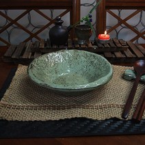 (수작업)청아한분청 샐러드볼 1호, 그린