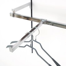 각사각단면 / 각파이프용 후크 옷걸이 행거 찬넬 벽걸이선반, 길이30cm