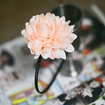 살구 헤어코사지 헤어밴드